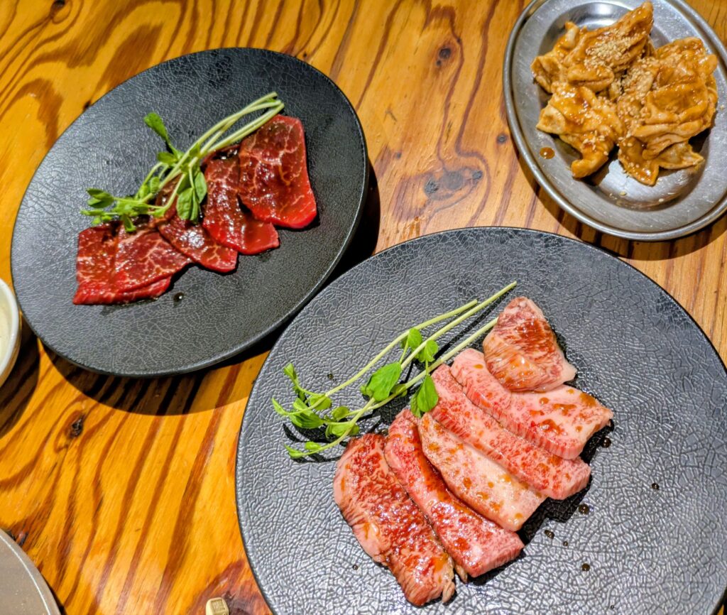 前橋の夜に味わった群馬産牛の焼肉。観戦旅のご褒美ディナーとして堪能。